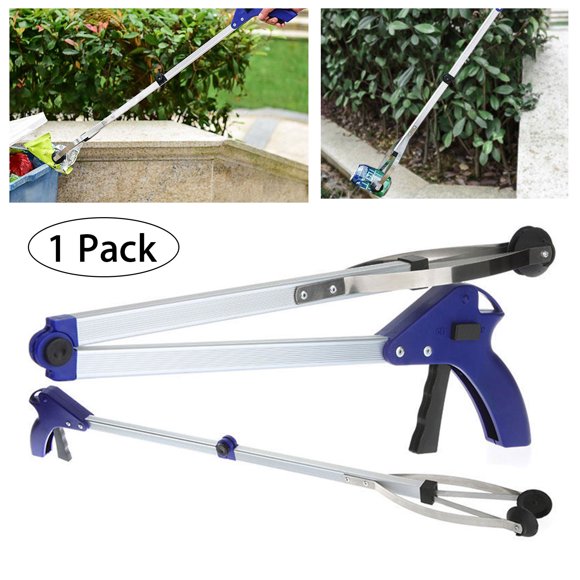 2 /1 Pack, Handy Pick up Tool,Reacher, Lightweight 32‘’ Long Handled Extension Grabber Tool, Reaching Claw, Aluminum Trash Pickup Aid & Garden Nabber, Reaching Assist Tool
