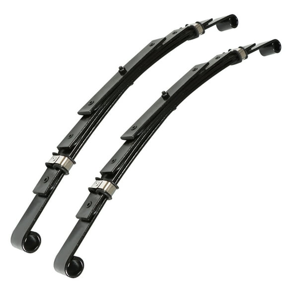 PET-U for EZGO TXT Golf Cart Heavy Duty Rear 4 Leaf Springs (Set of 2) 1995-2013