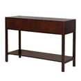 thumbnail image 3 of Homycasa Shoe Cabinets Sideboard with Faux Rattan Double Doors and 4 Shelves Storage, 3 of 9
