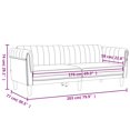 thumbnail image 4 of vidaXL 3 Piece Sofa Set Brown Velvet, 4 of 5