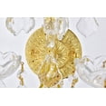 thumbnail image 5 of Elegant Theresa 3-Light 2800W3G/RC Royal Cut Crystal Wall Sconce, Gold, 5 of 13