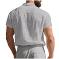 thumbnail image 6 of BUIGTTKLOP Mens Button down Shirts Short Sleeve Casual T Shirts Vacation Beach Summer Tops, 6 of 6