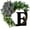 E, variant on Harpi 15 Inch Spring Wreaths for Front Door Clearance, Greenery Summer Wreath, 26 Letters Decorative Wreath Door Hanging Home Decor Letters With Bow Knot Pendant Rattan Ring Wall Window Decoration