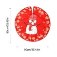 thumbnail image 3 of Antqov Christmas Tree Skirt 35" Round Christmas Base Cover Crafts Christmas Printed Tree Mat Christmas Tree Ornaments for Home Party Decorations, 3 of 5