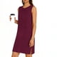 thumbnail image 2 of TaTaai Sleeveless Side Slit Dress Women's Solid Color Round Neck Slip Dress Casual Pullover Lightweight Stretchy Polyester Blend Gift, 2 of 6