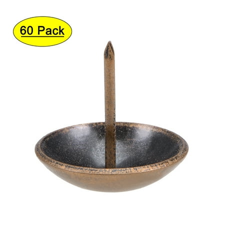 

Uxcell 25mm Head Dia Antique Round Thumb Push Pins Copper Tone Upholstery Nails Tack 60 Pack
