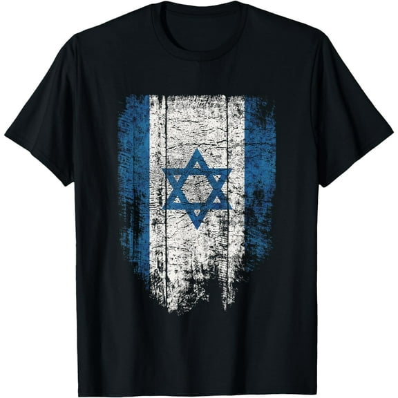 Israel Shirt Women Men David Star Distressed Flag of Israel T-Shirt