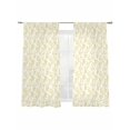 thumbnail image 7 of Yellow Spring Floral Sheer Curtains 63 Inch Length 2 Panels Set, Summer Botanical Watercolor Voile Window Treatment Rod Pocket Curtains Sheers Drapes for Bedroom/Living Room/Kitchen 52x"63"x2, 7 of 7