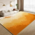 thumbnail image 1 of Ombre Orange Brown Rug 2x3 Small Area Rugs Vintage Gradient Brown Rugs Non Slip Machine Washable Indoor Throw Carpet for Living Room Bedroom Study Office Entrance Foyer, 1 of 7