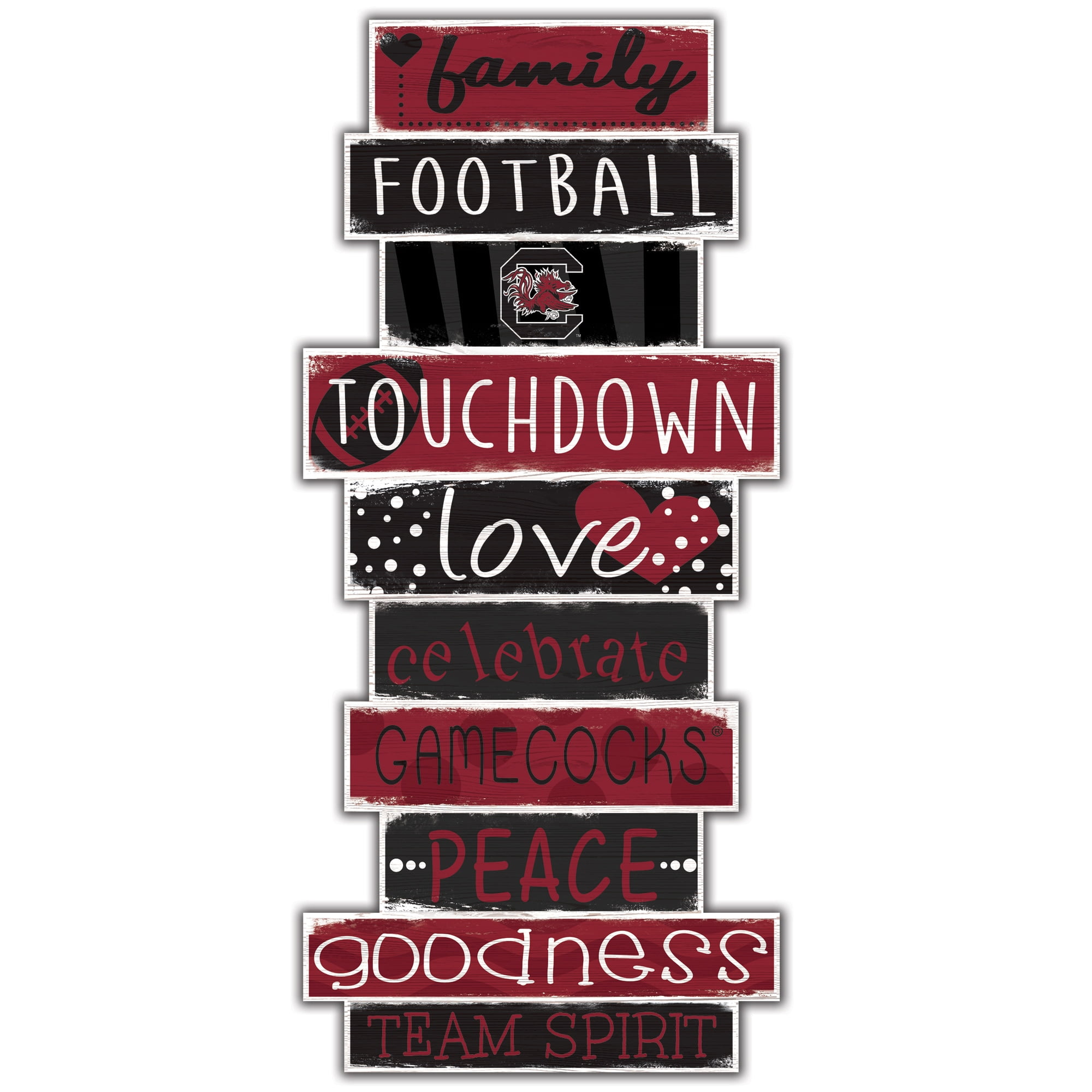 South Carolina Gamecocks 5'' x 24'' Celebrations Stack Sign
