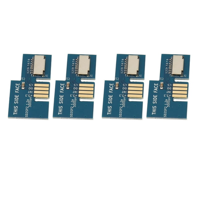 <p>Adaptateur de Carte de Micro-Stockage pour Console, Lecteur de Carte Mémoire de Console Stable Installation Facile Compact 4 Pcs Logiciel de Homebrew Courant pour SD2SP2</p>