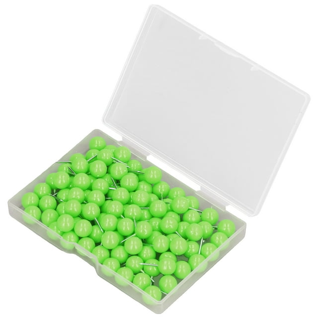 Tachuelas de mapa de chinchetas, acero de fácil almacenamiento + chinchetas decorativas de plástico multifuncional para marcar ubicaciones ANGGREK GE3117