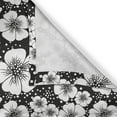 thumbnail image 4 of Ambesonne Vintage Window Valance, Monochrome Apple Blossoms, 54" X 18", Charcoal Grey White, 4 of 5