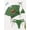 Green, variant on Summer Beach Sunset Print Sheer Mesh Cami Two-Piece Bikini Set