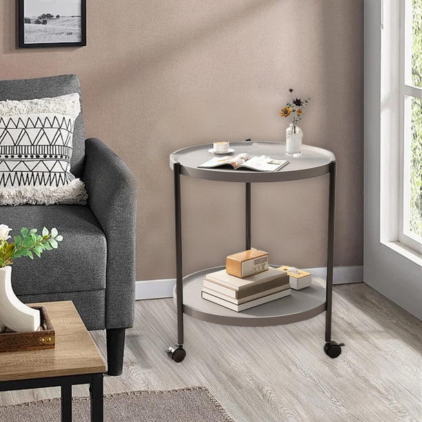 Muebles de oficina para el hogar Mesa pequeña Fácil de usar Apartamento pequeño Mesita de noche Mesa pequeña Mesa pequeña de plástico