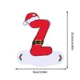 thumbnail image 2 of Ckraxd 26 Christmas Letter Ornaments Red Wooden Hanging Pendants Alphabet Decorations for Home Christmas Tree, Wreath, Party, Wall, and Gift, 2 of 3