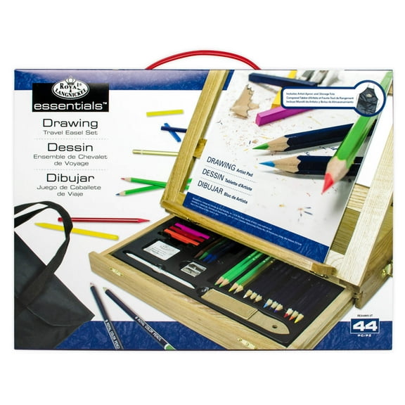 Royal & Langnickel  Essentials™ 44pc Drawing Travel Easel Art Set