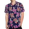 thumbnail image 4 of High Quality Hawaiian Shirts for Men Short Sleeve Aloha Beach Shirt Floral Summer Casual Button Down Shirts Blouses XZM5NR, 4 of 7