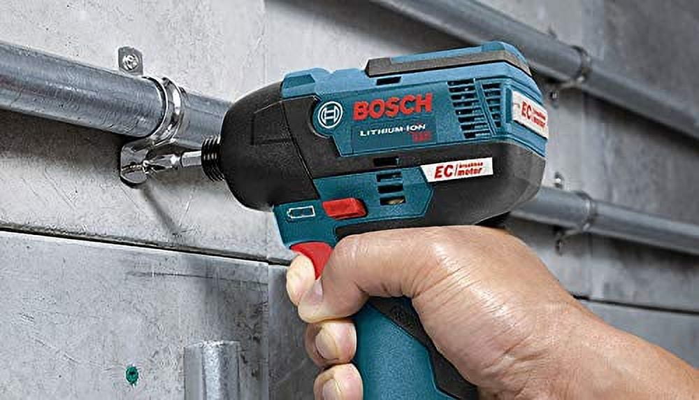 BOSCH GXL12V-220B22 12V Max 2-Tool Brushless Combo Kit with 3/8 In. Drill/Driver, 1/4 In. Hex Impact Driver and (2) 2.0 Ah Batteries