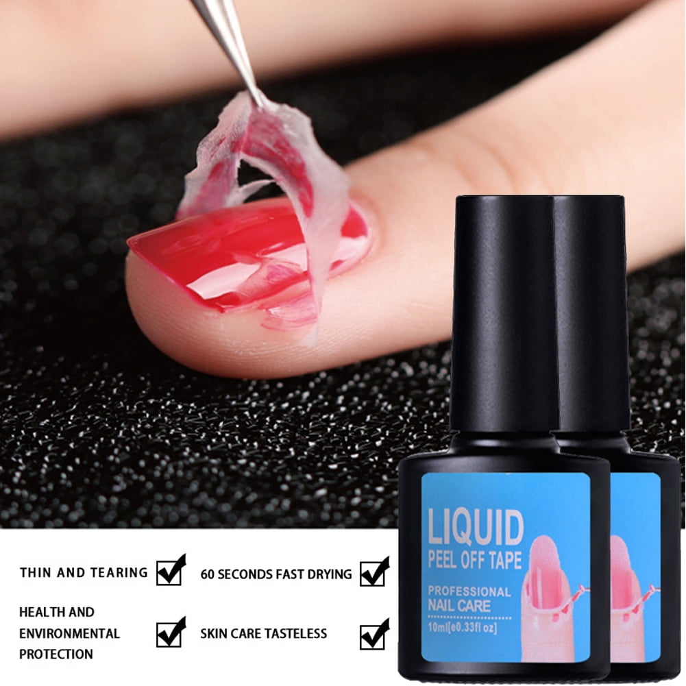10ml Cuticle Care Manicure Tool Liquid Nail Tape Peel Off Latex Anti  Overflow 