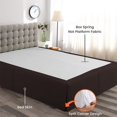 thumbnail image 2 of Magic Bed Skirt 9" inch Drop Pleated Pattern, Split Corners Microfiber BedSkirts (King-Chocolate), 2 of 6