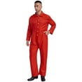 thumbnail image 3 of Choomomo Men's Wear Resistant Jumpsuit Coveralls Boiler Suit Warehouse Garages Overalls Mechanic Red 3XL, 3 of 6