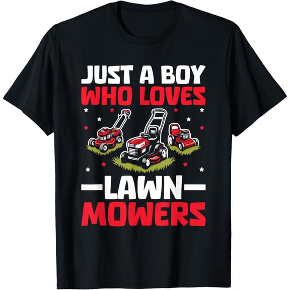 Playful Comfort Tee - Just A Boy Who Loves Lawn Mower Toddlers Farm Mowing Lovers T-Shirt