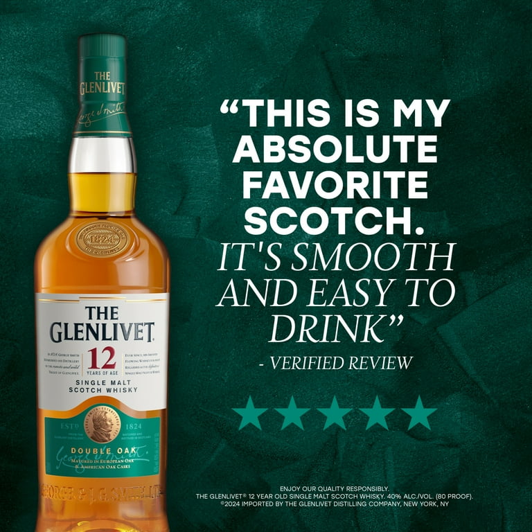 The Glenlivet 12 Year Old Single Malt Scotch Whisky, 750 mL The Glenlivet 12 Year Old Single Malt Scotch Whisky, 750 mL