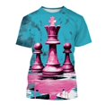 thumbnail image 1 of Rétro Vente Chaude Échecs Impression 3d T-Shirt Homme Mode Décontracté Manches Courtes Personnalisé Haut Rue Col Rond Vêtements d'Été, 1 of 5