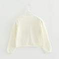 thumbnail image 4 of ZyeKqe Newborn Baby Girls Cotton Cardigans Long Sleeve Crewneck Hollow Knit Thin Sweater Toddler Baby Girl Button Sweaters, 4 of 9
