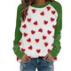 thumbnail image 1 of Gibobby Sudaderas para mujer Lady Love Without Full Seal Cap Ocio Cuello redondo Manga raglán Polar (Verde, XL), 1 of 4