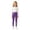 P18 Purple, variant on Tfken Child Soft Comfy Pants School Daily Wear Yoga Leggings For Girls High Waist Pants Stretch Heart Print Kids Breathable Clothes Size 9-10 Years Black