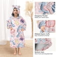 thumbnail image 4 of BZSMCE Wearable Blanket Hoodie Fashion Pastel Cat Gift Carnival Home Wear, 4 of 7