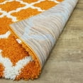 thumbnail image 3 of Maxy Home Bella Trellis Orange 1 ft. 8 in. x 2 ft. 7 in. Shag Door Mat, 3 of 4