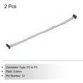 thumbnail image 3 of Unique Bargains IDC 12Pin Flat Ribbon Cable, 2.0mm Pitch FC to FC Connector 30cm Length Grey Jumper Wire Computer DVD, 2Pcs, 3 of 5