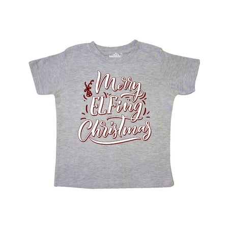 

Inktastic Merry Elfing Christmas Gift Toddler Boy or Toddler Girl T-Shirt