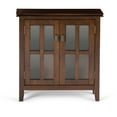 thumbnail image 4 of Artisan 30 inch Wide Solid Wood Low Storage Cabinet in Russet Brown, 4 of 15