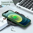 thumbnail image 6 of Liquid Silicone Case for iPhone 12/12 Pro, [Scratch-Resistant, Anti-Fingerprint, Shockproof] Protective Slim Phone Case, 4-Layer Cover with Microfiber Lining, Silky-Soft Touch, 6.1'', Green, 6 of 14