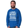 thumbnail image 5 of A Day Without Video Games Long Sleeve TShirt Men Women Brisco Brands S, 5 of 6