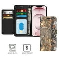 thumbnail image 3 of CoverON For Apple iPhone 13 Wallet Case, RFID Blocking Vegan Leather 6x Card Slot Holder Cover Flip Folio Phone Pouch, Camo, 3 of 7