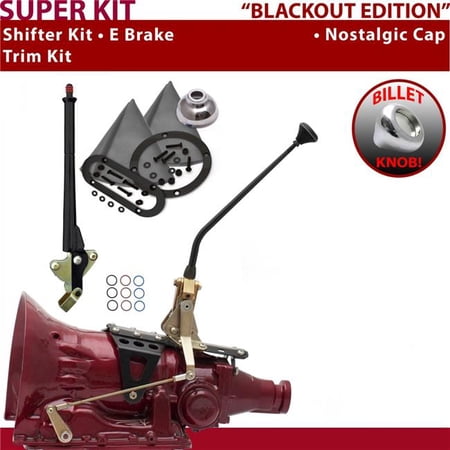 American Shifter 45RFE Shifter Kit Black 12 in. E Brake Trim Kit for F0496