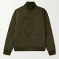 thumbnail image 5 of Fgnfyis Mens Winter Coat Autumn Winter Pocket Short Ribbed Panel Design Long Sleeve Stand Collar Jacket Jackets for Men Green XL, 5 of 6