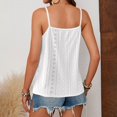 thumbnail image 7 of ATOYSOY Womens Lace Banding V Neck Eyelet Camisole Spaghetti Strap Casual Tank Top Light Breathable Tops For Summer Daily Street Wear, 7 of 7