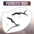 thumbnail image 2 of Pinzas para cortar el cabello MTLEE Alligator, dientes anchos, 80 unidades, color negro, 2 of 7