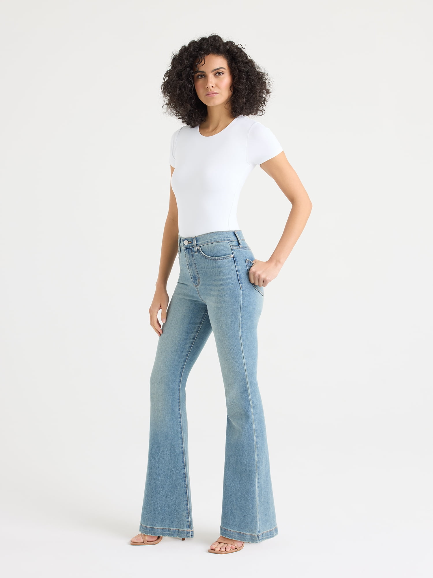 Sofia by Sofia Vergara Women's Melisa High Rise Flare Jeans, 30.5" Inseam, Sizes 0-20