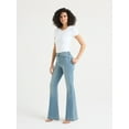 thumbnail image 3 of Sofia by Sofia Vergara Women's Melisa High Rise Flare Jeans, 34.5" Inseam, Sizes 0-20, 3 of 5