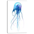 thumbnail image 2 of Méduse Bleu Clair Aquarelle - Impression sur Toile Animal, 2 of 3