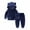 Navy, variant on Odeerbi Baby Girls Clothes Toddler Outfit Autumn Winter Golden Velvet Hooded Pullover Long Sleeve Top 2025 Casual Pants Suit Navy