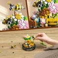 thumbnail image 2 of NWJ Flower Bouquet Building Kit for Adults - 582PCS Mini Botanical Blocks Set with Butterfly, Valentine's Day Gift for Her, Mom, Wife, or Girlfriend, 2 of 8