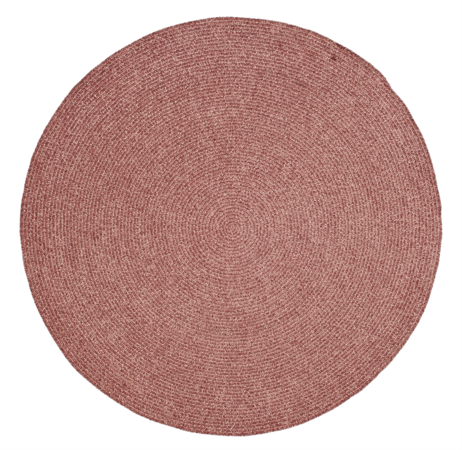 Better Trends Chenille Revesible Braided Rug 8' Round Mauve Solid